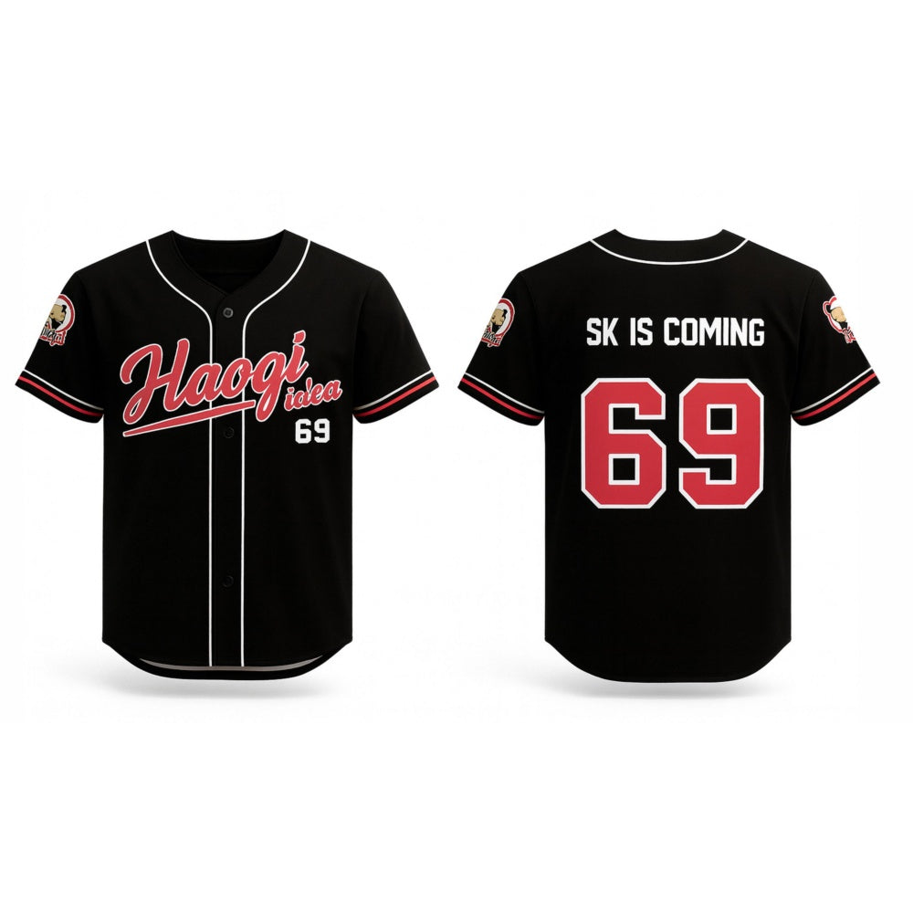 Custom Baseball Jersey LQ000-H-LQ0004 black